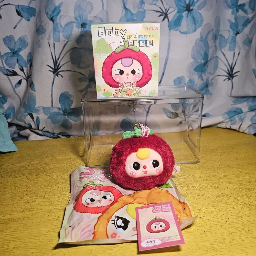 Baby Three Big Plush Pendent Fruit Plant Head Mangosteen BLIND BOX OPENED Red